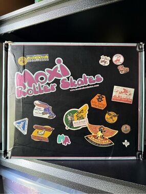 Moxi Roller Skates Trunk Cardboard Box Cord Management Storage Cute Retro Kitsch